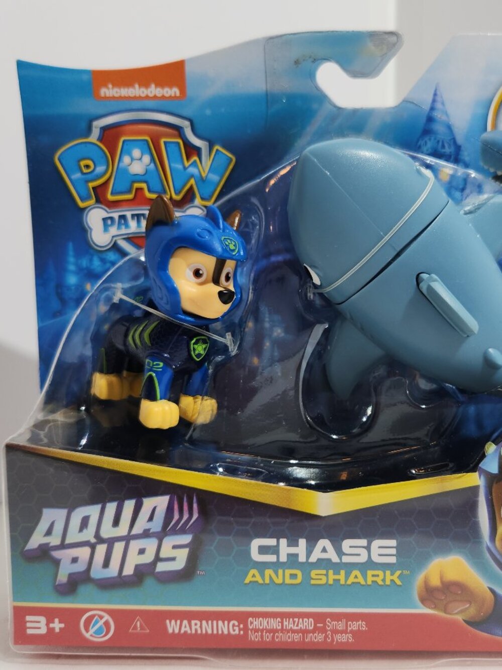 Nickelodeon Paw Patrol Aqua Pups Chase and Shark Figure Set Kids Toy